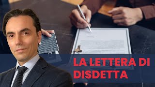 Come scrivere la lettera di disdetta [upl. by Naik]