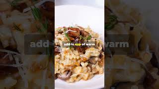 Gourmet Mushroom Risotto Recipe MushroomRisotto CookingTutorial [upl. by Nnagem]