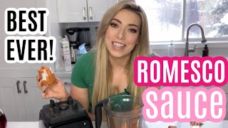 MAGIC ROMESCO SAUCE  My FAVORITE go to sauce [upl. by Rosemari]