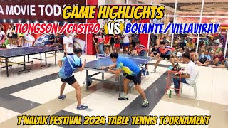 DOUBLES MATCH  Villaviray x Bolante vs Tiongson x Castro 🏓💪🔥 [upl. by Etoile]