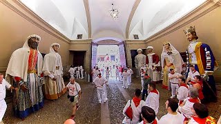 Gigantes de Pamplona Polonesa San Fermín Despedida en el palacio de Ezpeleta [upl. by Fermin]