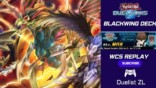 DLv MAX WCS 2024 21 WINSTREAKS BLACKWING DECK YUGIOH DUEL LINKS [upl. by Jock]