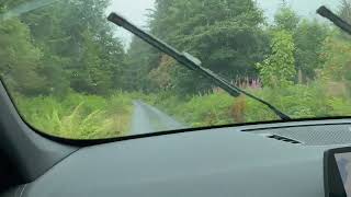 Driving Raiders Road Forest Drive in Galloway Forest Scotland [upl. by Asilrac]