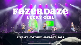 Fazerdaze  Lucky Girl Live at JoyLand Jakarta 2023 [upl. by Leunam]