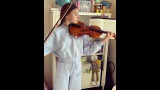 Karolina Protsenko is playing a difficult classical peace on violin [upl. by Bard]