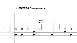 How to Play Liberation Rockschool Drums Grade 1 [upl. by Hoag]