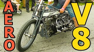 Massive V8 Motorcycle w 44L Airplane Engine StartUp Procedure amp Ride [upl. by Marve]