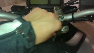 Amortisseur de direction gpr sur yamaha Mt09 tracer 2016 [upl. by Sorips]