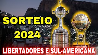 Sorteio da Libertadores e Copa Sul Americana 2024 [upl. by Yromas]