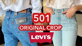 Levi’s 501 Original Crop Jeans Review  Compared to Wedgie Straight amp 501 Skinny Tawny Alessandra [upl. by Akedijn]