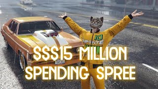 15 MILLION DOLLAR SPENDING SPREE  Buying back all my cars on P5 [upl. by Ahsiekin]