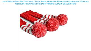 Cheap 3pcs Wool Knitted Golf Club Head Covers Putter Headcover Protect Golf Accessories Golf Club W [upl. by Namwen]