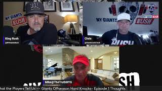 NY Giants Rush Ep 193 Discuss Giants Hard Knocks Episode 1 [upl. by Hayley]