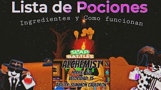 Cómo crear todas las Pociones de Alchemist Paso a Paso  Slap Battles  Roblox [upl. by Warder883]