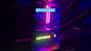 GPU coil whine sound gaming coilwhine [upl. by Hillie]