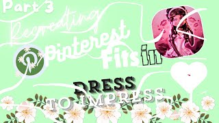 Recreating Pinterest fits in Dress To impress Roblox Part 3 [upl. by Yeltnarb]