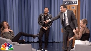 Charades with Chelsea Handler John Legend and Chrissy Teigen [upl. by Zena115]