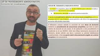 Ley 392015  Procedimiento Administrativo 5a Parte  Iniciación del procedimiento [upl. by Naraa]