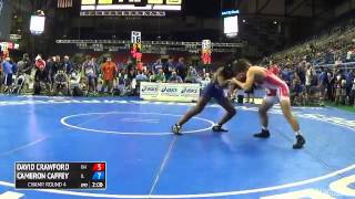 160 Champ Round 4  Cameron Caffey Illinois vs David Crawford Ohio [upl. by Gaut]