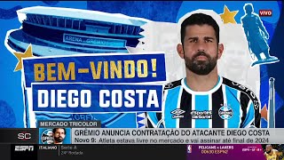 DIEGO COSTA E DU QUEIROZ NO GREMIO NOVOS REFORÇOS NO TRICOLOR GAUCHO [upl. by Filiano]