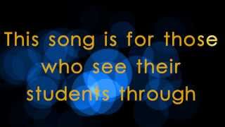 LYRICS You Have Made A Difference  A Teacher appreciation song [upl. by Ytsur817]