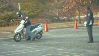 Moped hump during drivers test [upl. by Einaj439]