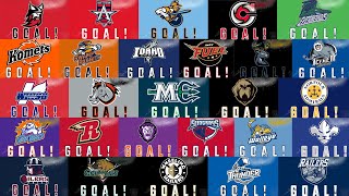 All 27 ECHL Goal Horns 2022 [upl. by Seyler]