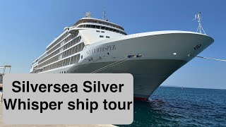 Silversea Silver Whisper Ship Tour [upl. by Towney259]