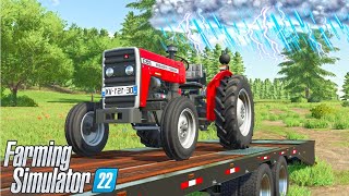 I Out Run The Storm Lost Everything  Farming Simulator 22 [upl. by Einatirb]