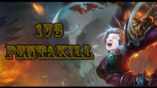 Stream highlight 1v5 Riven Penta Kill [upl. by Renwick576]