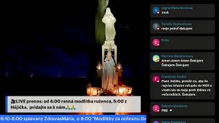 LIVE  350 svFaustína 400 ranný ruženec so SDZR 500 ruženec z Hájička [upl. by Onder557]