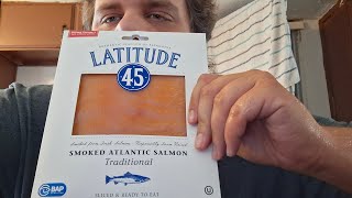 LATITUDE 45 SMOKED ATLANTIC SALMON REVIEW [upl. by Alesig]