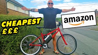 I BUILT the CHEAPEST 1000 watt DIY EBike on AMAZON [upl. by Eneryt692]