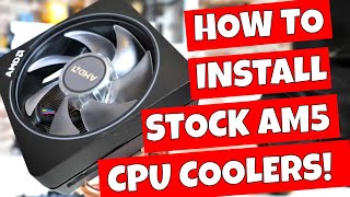 How To Install AMD Ryzen AM5 Stock Cooler Wraith Stealth Prism RGB [upl. by Alika900]