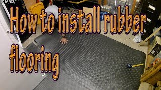 How to install rubber flooring [upl. by Ahseka]