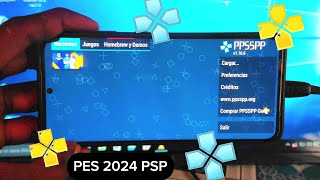 eFootball PES 2024 sur PPSSPP pour la PSP dun téléphone Android [upl. by Namreg11]