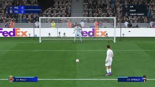 Juventus vs Villarreal  Penalty Shootout FIFA 22 [upl. by Attelrahc]