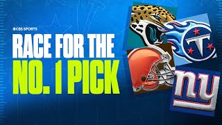 Race for the No 1 Pick in the 2025 NFL Draft Giants Raiders Browns Jaguars amp Titans in the mix [upl. by Suciram]