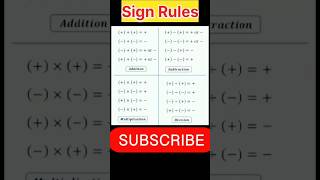 Railway Exam 2024  Maths Sign Rules  Short Trick  ytshorts youtubeshorts mathshortcut [upl. by Danya]