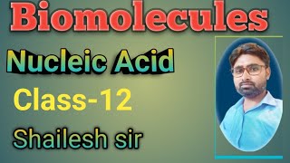 Nucleic acid Biomolecules in chemistry Class 12Shailesh sir [upl. by Bucky]