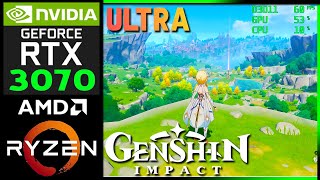 Genshin Impact RTX 3070 ULTRA Settings 1440P Performance PC Gameplay Genshin Impact PC Benchmark [upl. by Ttirrej]