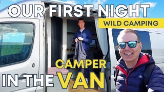 VAN LIFE WILD CAMPING  OUR FIRST NIGHT AWAY IN THE CAMPERVAN  PARK UP [upl. by Ronnoc]