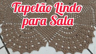 Tapete para sala ou quarto em crochê vlog de produção encomenda tapete redondoemcrochê decoracao [upl. by Gareth967]