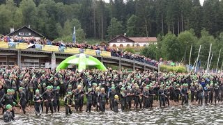 Départ triathlon de Gérardmer 2015 Vosgesinfofr [upl. by Herrod350]