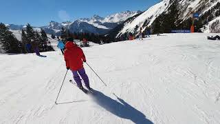 Piste Petit Rochette and Geisha La PlagneParadiseski Champagny area [upl. by Bruckner191]