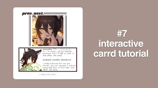 interactive carrd tutorial 7 [upl. by Folsom240]