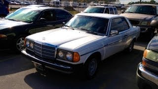 1980 MercedesBenz 300CD Coupe Diesel Start Up Tour Exhaust W123 [upl. by Olegnaid]