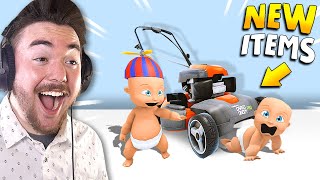 MY BABY FOUND THE LAWNMOWER With Kindly Keyin  Whos Your Daddy Update [upl. by Thalia440]