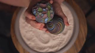 ASMR Tingly Sand Spheres crunchy sand gentle clacking whispered rambles [upl. by Riccardo]