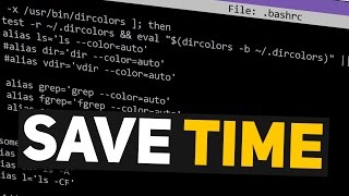 Linux Time Saving Tip Use Bash Aliases for Commands [upl. by Frangos]